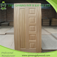 Folha de madeira ou papel de melamina Face HDF Molded Door Skin